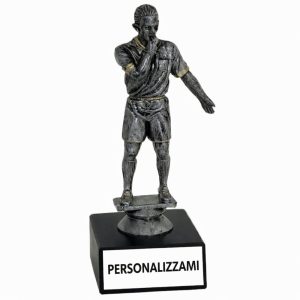 Trofeo arbitro personalizzabile con targhetta bianca